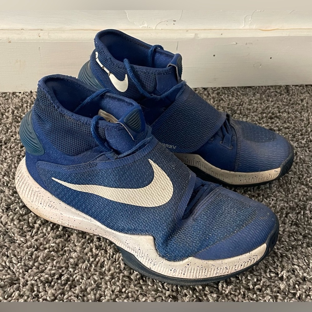Rare Nike Zoom Hyperrev 2015 Sneakers 820224-415 Shoes Size 8 Blue White